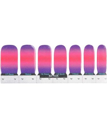 Agatige 14 Sheet Full Wraps Nail Polish Stickers Nail Gel Polish Strips Self-Adhesive Gradient Color Full Nail 3D Gradient Color Sticker Sheets for Nail Wrap Stickers Decals - Buy Online on GoSupps.com