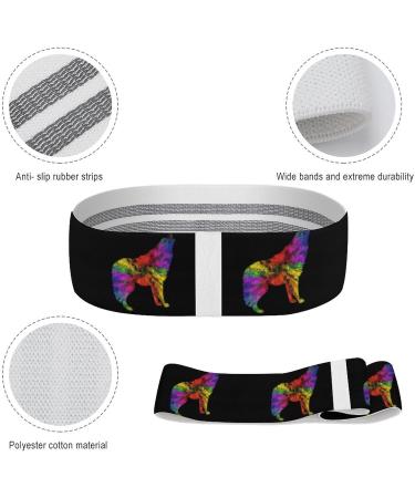 Buy Rainbow Wolf Yoga Workout Bands | Comfort Legs & Booty Resistance Straps for Physical Therapy - International Shipping - Buy Online on GoSupps.com