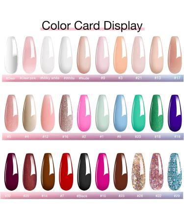 28g Shine Glitter Blue Acrylic Nail French Manicure Powder - HJ-NAP016 (HJ-NAP017-No.29) - Buy Online on GoSupps.com