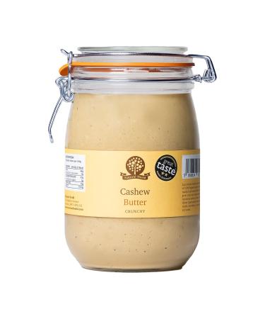 Nutural World - Crispy Cashew Butter (1kg) *** Reusable Glass Jar *** Great Taste Award Winner - 100% Pure - Unique Ingredient