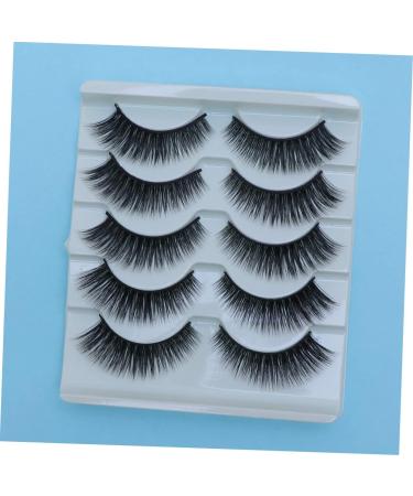 minkissy Reusable Black Eyelashes 5 Pairs Long Thick Eyelashes Eyelashes Fluffy Artificial Eyelashes Grafting Tool Long Eye Lashes Segmented False Eyelash Handmade Eye Lashes Set Slim 3d - Buy Online on GoSupps.com