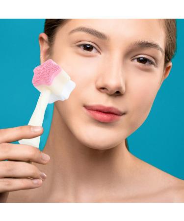 Cleaning Brush Body Scrubbers Face Scrub Brush 2 in 1 Silicone Facial Wash Brush Facial Cleansing Brush Manual Double Sides Face Brush Manual Face Brush Facial Cleansing Brush Body Scruber (Size : 13 - Buy Online on GoSupps.com