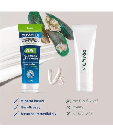 Optima MusselEx Gel Natural Cruelty Free Green Lipped Mussel Extract Tissue & Joint Massage 125 ml (Pack of 2) - Buy Online on GoSupps.com