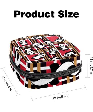 GIAPB Period Bag - Bread Bear Seamless Pattern Color2028 | Sanitary Napkin Storage & Travel Makeup Pouch - Buy Online on GoSupps.com