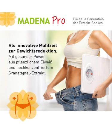 Madena Vegan Protein Powder - Herbal Rice & Pea Protein with Pomegranate Extract Sugar-Free 500g - Buy Online on GoSupps.com