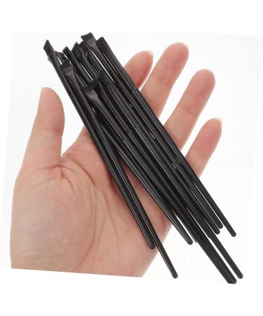 Mikinona Flat Concealer Brush 12pcs Eyeliner Brush Eye Shadow Brush Flat Eyeliner Brush Eyeshadow Eyeliner Make up 14.5x0.7x0.5cm Black - Buy Online on GoSupps.com