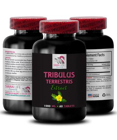 Body Power - TRIBULUS TERRESTRIS EXTRACTS - Strength Surge Pure Energy Support Physical Boost Strength Support Energy Recharge Strength and Power Natural Muscle Power 1 Bottle 60 Tablets