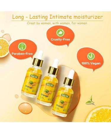 3Pack Yoni Oil for PH Balance | Feminine Hygiene Wash & Moisturizer | Soothes Vaginal Dryness | Intimate Deodorant & Body Oil | Orange Juice Scent - Buy Online on GoSupps.com