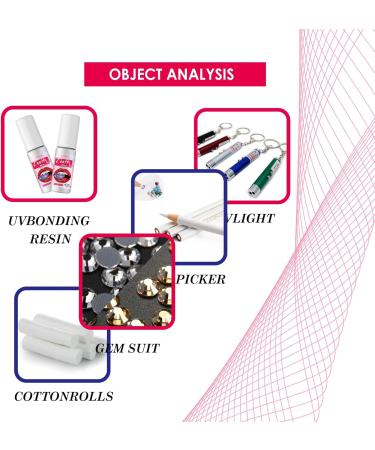 DIY Tooth Jewelry Set with Glue | Tooth Gem Kit & Dental Stone Decoration for Nails & Teeth - Buy Online on GoSupps.com