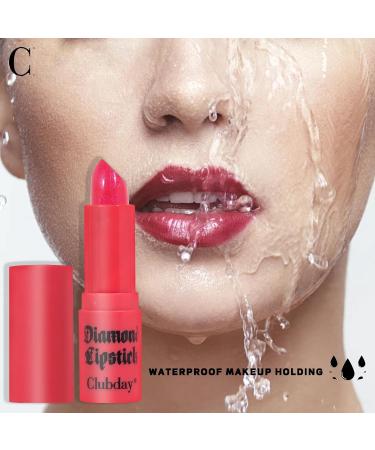 Glitter Diamond Lipstick | High Pigment Metallic Shimmer Lip Glaze | Long Lasting Non-Stick Lip Makeup for Women - Buy Online on GoSupps.com