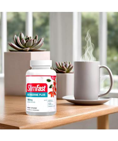 SlimFast Berberine Plus Capsules - Berberine Supplement with HCL Chromium Picolinate Alpha Lipoic Acid & Cinnamon Bark - 60 Count for Weight Management & Metabolism Support - Buy Online on GoSupps.com