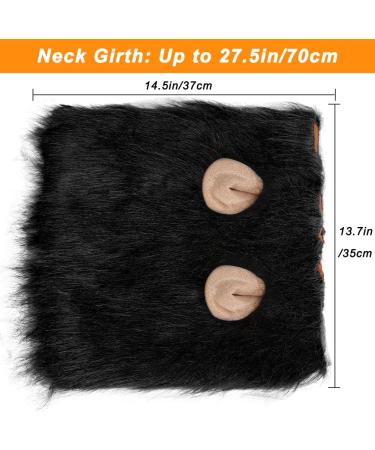 Vivifying Lion Mane Dog Costume - Adjustable Halloween Wig with Ears for Medium & Large Dogs (Black) - Buy Online on GoSupps.com