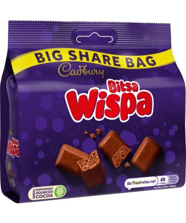Cadbury Bitsa Wispa Big Share Bag 185.5g 185.5 g (Pack of 1) - Buy Online on GoSupps.com