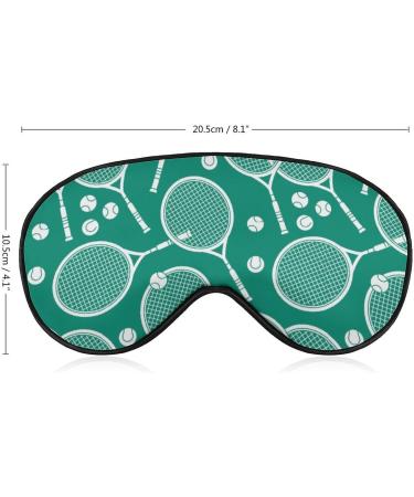 Shop Cartoon Tennis Rackets Sleeping Mask - Adjustable Soft Eye Mask for Sports | Light-Blocking Blindfold for Men Women Boys & Girls - Buy Online on GoSupps.com