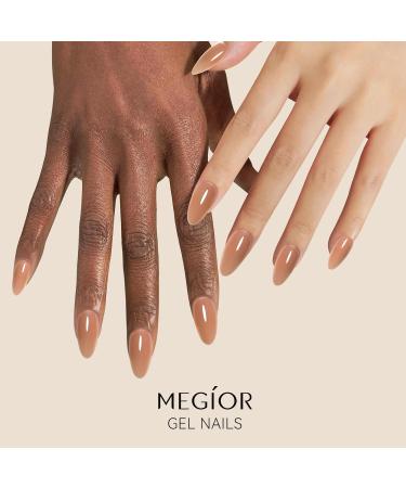 MEGIOR Jelly Brown Gel Nail Polish 15ML Cappuccino Gel Polish 1PC Nail Polish Gel Soak Off UV Gel Polish Translucent Color Neutral Gel Polish for Nail Art Manicure DIY at Home - Buy Online on GoSupps.com