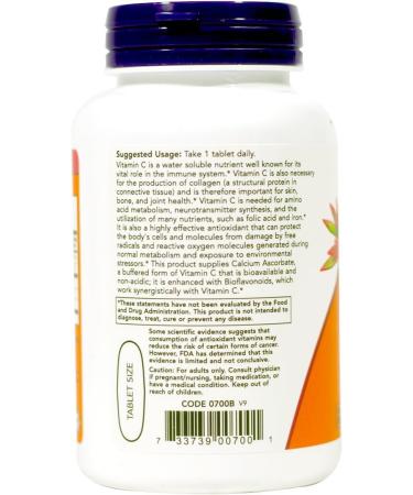 NOW C-1000 Antioxidant Protection Buffered C 1000mg 90 Tablets (Pack of 2) - Buy Online on GoSupps.com