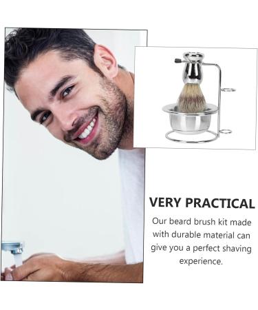 Frcolor Barts Brush Halter Razor Set - Rustproof Steel Shaving Bowl & Holder for Men - Travel-Friendly Foam Cup & Soap Box - Buy Online on GoSupps.com