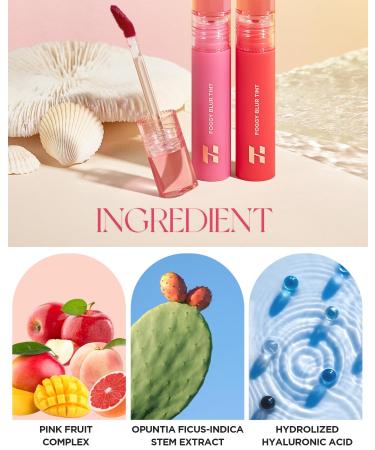 HOLIKA HOLIKA Foggy Blur Tint - Lightweight Sheer Pink Lip Makeup with Hyaluronic Acid & Moisture - Buildable Formula for Silky Finish (0.14 fl.oz - Buy Online on GoSupps.com