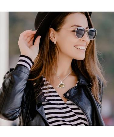 Hujinkan Pendant Chain Necklace Women Stainless Steel Sleeping Angel Dog Wings Necklace Fashion Jewelry Accessory Angle Necklace For New Year Anniversary Dating Easter Thanksgiving Gifts 4 - Buy Online on GoSupps.com