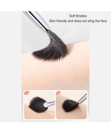 Soft Highlighter Brush Good Workmanship Comfortable Fine Bristles Mini Fan Makeup Brush Solid Wood Shaft for Performance - Buy Online on GoSupps.com