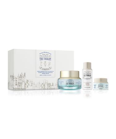 THE FACE SHOP The Therapy Moisture Blending Formula Cream Special Set | Anti-Aging Anti-Dryness Effects & Intense Hydration from A Balanced Formula Of Water & Oil | Korean Skincare Set K-Beauty