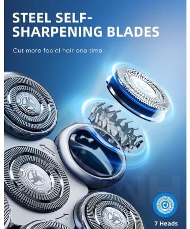 LOBINH Electric Head Shaver for Bald Men in Black - Fast and Smooth Shaving Experience - Buy Online on GoSupps.com