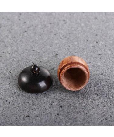 Wooden Travel Pill Case - Solid Wood Mini Pill Organizer | Acorn Shape Sandalwood Capsule Storage for Outdoor Use - Buy Online on GoSupps.com