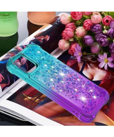 Buy Tivenfezk Nadoli Glitter Drive Sand Shell for iPhone 15 Pro Max - Shockproof Gradient Colored Waterfall Case Transparent Bumper Liquid Protection - Buy Online on GoSupps.com