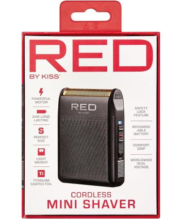 RED by Kiss Cordless Mini Shaver for Men - Compact USB-C Charging Long Battery Life Travel-Friendly Design - Buy Online on GoSupps.com