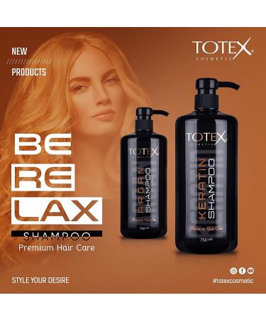 Totex Hair Keratin Shampoo - Premium Hydrating & Nourishing Care | Deep Moisturising & Quick Repair for All Hair Types | 750 ml - Buy Online on GoSupps.com