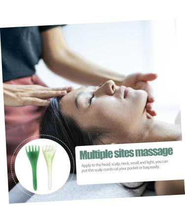 Gatuida 2-in-1 Hair Comb Massager & Gua Sha Device - Scalp & Face Massage Tool for Relaxation | Green 16.5x5.5x3cm - Buy Online on GoSupps.com