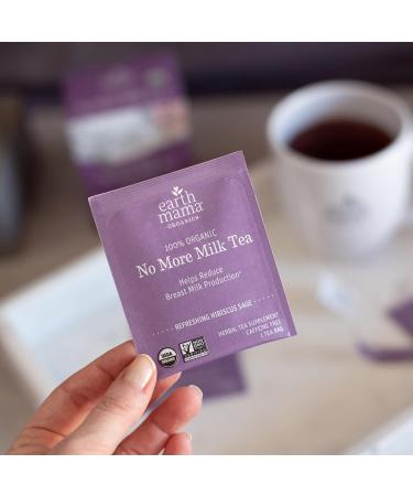 Earth Mama Organic No More Milk Tea 16-Count Box (6-Pack) | Breastmilk Production Reduction Tea for Weaning - Buy Online on GoSupps.com