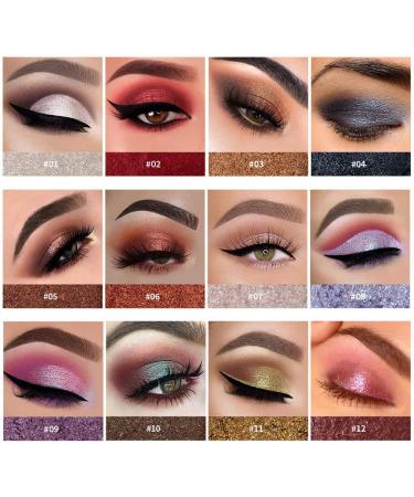 Loose Shadow Pigment Eye Glitter Mud Sequins Eyeshadow Nudes (J One Size) 1 count (Pack of 1) J - Buy Online on GoSupps.com