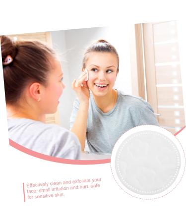 HAPINARY 1 Round Cotton Pad Cotton Makeup Remover Pads Exfoliating Disposable Cleaning Face Pads Eyelash Remover Pads Face Cotton Pads Pure Cotton Cosmetic White Cleansing Cotton - Buy Online on GoSupps.com