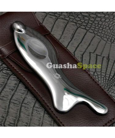 GuashaSpace Medical Grade Stainless Steel Soft Tissue Physical Therapy Chiropractic Sports injuries Therapy Gua Sha Tool Guasha Scraping Tool (ST015 Type) - Buy Online on GoSupps.com
