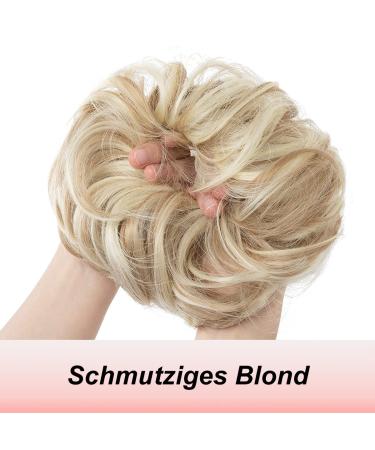 Jjstar Hair Part with Rubber Band - Big Bun Hair Tie & Extensions for Women | Dirty Blonde Curled Hair Updos & Messy Buns - Buy Online on GoSupps.com