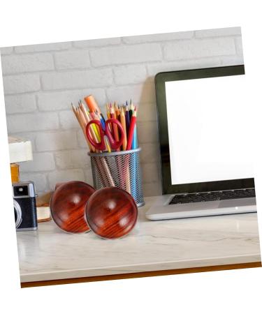 Beaupretty 2-Pack Chinese Hand Massage Balls - Relaxing Tai Chi Balls with Rosewood Handle for Stress Relief - Buy Online on GoSupps.com