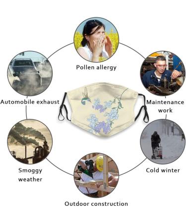 Zyvia Fresh Orchids Dust Mask for Adults - 5-Layer Protection Activated Carbon Filter Soft & Breathable Adjustable 10 Pack - Buy Online on GoSupps.com