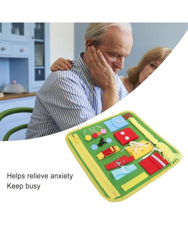 Dementia Sensory Pad Educational Sensory Blanket Memory Loss Fidget Blanket for Elderly Alzheimer Patient Anxiety Sensory Blanket - Buy Online on GoSupps.com