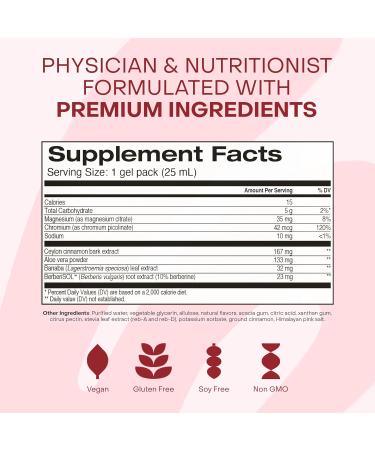 HealthyCell Glucose Support Supplement to Support Balanced Blood Sugar - Berberine Cinnamon & Chromium for Healthy Insulin Function & Proper Glucose Metabolism - 30 Gel Packs Apple Cinnamon Flavored - Buy Online on GoSupps.com