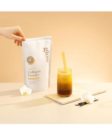 Glow25 The Original Vanilla Collagen Powder 450 g - Premium Collagen Hydrolysate - Peptides Type 1 and 3 - Perfect Solubility - Buy Online on GoSupps.com