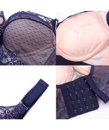 Extra-Elastic Bra Sports Top for Women | Breathable Plus Size Adjustable Bustier for Large Breasts (Blue 48B) - Shop Now! - Buy Online on GoSupps.com