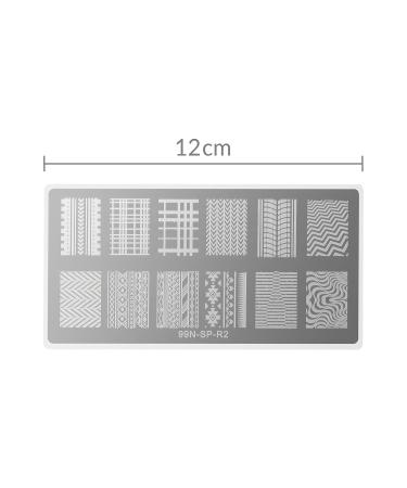 99nails Stamping Plate Rectangle - Highway | Premium Nail Art Design for Professional & DIY Use | International Shipping Available - Buy Online on GoSupps.com