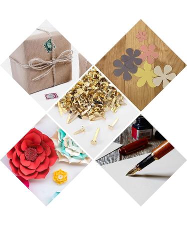 500 Pieces Mini Brads Fasteners Brass Paper Fasteners Metal Fasteners Round Pastel Brads for Scrapbooking Crafts DIY Projects (0.5 Inch  0.7 Inch  1 Inch) - Buy Online on GoSupps.com