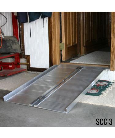 Silver Spring SCG-3 Folding Mobility & Utility Ramp - 600lb Capacity, 3ft Long for 6 Rise - Discount Ramps - Buy Online on GoSupps.com