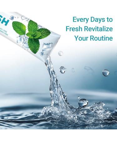 Dincherbel Travel Mouthwash Packets (60 Count) - Alcohol & Fluoride Free Natural Mint Mouth Wash - TSA Approved Individual Packets - Portable Leak-Proof Sachets for Bad Breath Gum Health & Dry Mouth - Buy Online on GoSupps.com