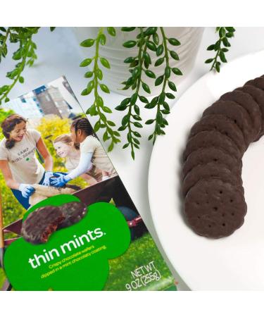 Buy Girl Scout Thin Mints Cookies â€“ 32 Count Box | Delicious Mint Chocolate Treats - Buy Online on GoSupps.com
