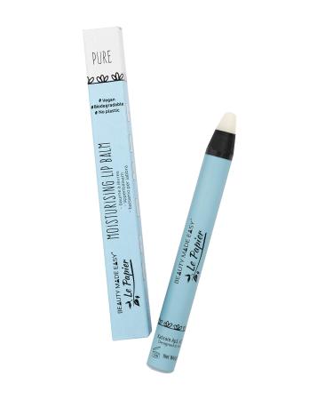 Beauty Made Easy Le Papier moisturising vegan lip balm without plastic with Shea Butter PURE 1 x 6g