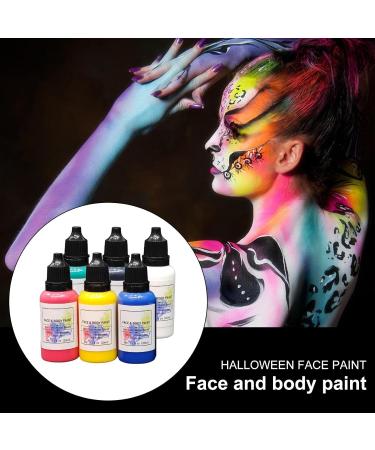  LearnLyrics Body Paint Kit Washable Makeup Set with 6 Shades Colorful Cosplay Palette Non-Toxic Pigmented Cream Water-Activated Cosmetic | Party Face Paint Kit - Buy Online on GoSupps.com