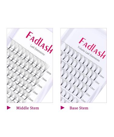 Shop 5D Russian Eyelash Extensions - Prefabricated Fans 0.05mm D Curl (8-14mm) for Stunning Lashes - Buy Online on GoSupps.com